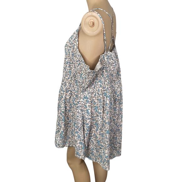 Maurices NWT Paisley Smocked Strappy Back Asymmetric Cami Tunic SZ 2X - Picture 6 of 12